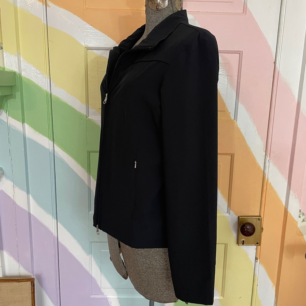 Lucy Full Zip Active Yoga Fitness Running Black Jacket Women’s Sz L 💚🎀 - Picture 4 of 10